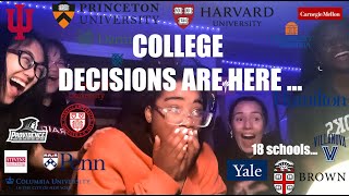 COLLEGE DECISION REACTIONS  19 SCHOOLS Ivies t10 Ending is AMAZING [upl. by Scotty598]