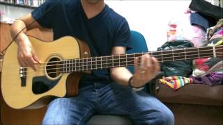 Fender CB100CE AcousticElectric Bass  Demo [upl. by Dewayne]