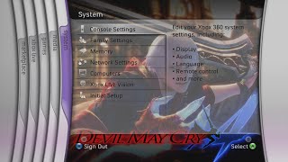 Devil May Cry 4 on Xbox 360 Celebration Theme  Xbox 360 Blades Dashboard Theme [upl. by Kleiman]