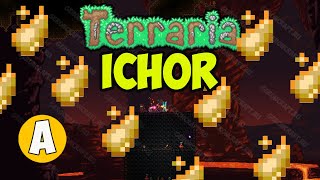 Terraria how to get Ichor EASY  Terraria 1449 Ichor [upl. by Solim678]