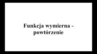 Funkcje wymierne  powtórzenie [upl. by Aicissej]