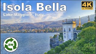 Lago Maggiore Italy Isola Bella Walking Tour  Stresa Italy  4K UHD [upl. by Pliam900]