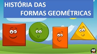 FORMAS GEOMÉTRICAS  HISTÓRIA INFANTIL  VÍDEO EDUCACIONAL  4 FORMAS GEOMÉTRICAS [upl. by Nagoh]