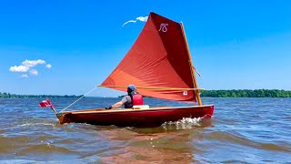 Melonseed Sailing Skiffs Summer Sunshine Westerly Winds 12 Knots  Perfect [upl. by Araed205]