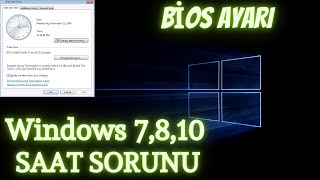 WÄ°NDOWS SAAT VE TARÄ°H SORUNU Ã‡Ã–ZÃœMÃœ 2021  BÄ°LGÄ°SAYAR SAAT VE TARÄ°H AYARLARI BOZULUYOR [upl. by Nho]