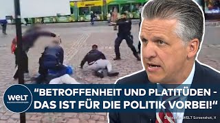 MANNHEIM Polizist Rouven L stirbt nach TerrorAttacke in Mannheim  CDU fordert Sicherheitsreform [upl. by Adnerb43]