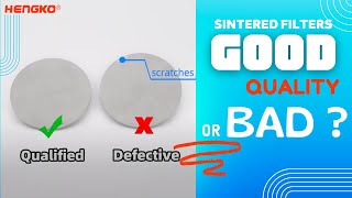 How to Know Sintered Filter Good Quality or Not [upl. by Haelem512]