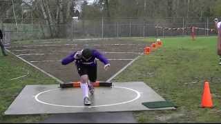 Shot Put and Discus Throwing Phases [upl. by Meldoh]