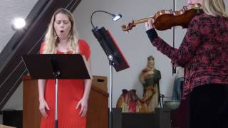 Ave Maria  Soprano Violin and Piano BachGounod [upl. by Florri]