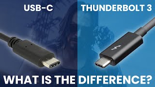 Thunderbolt 3 vs USBC  What Is The Difference Simple Guide [upl. by Yale]