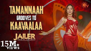 Tamannaahs Fiery Dance to Kaavaalaa  Jailer Audio Launch [upl. by Cardinal]