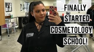 VLOG  Cosmetology School Week 1 [upl. by Renate]