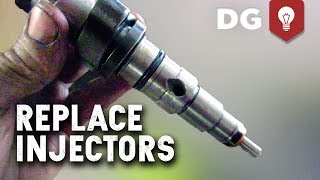 How To Replace Cummins Common Rail Fuel Injectors [upl. by Wehhtam]