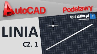 AutoCAD  podstawy  linia  cz1 [upl. by Aivil]