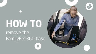 MaxiCosi I FamilyFix 360 I How to remove the MaxiCosi FamilyFix 360 base from the car [upl. by Aisanahta]