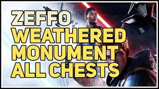 All Chests Weathered Monument Zeffo Star Wars Jedi Fallen Order [upl. by Esiuqram290]