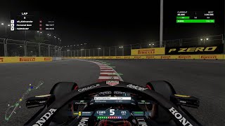 F1 2021  Jeddah Hotlap 128446 [upl. by Miarhpe856]