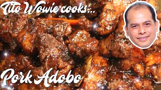 HOW TO COOK PORK ADOBO  ADOBONG BABOY NA TUYO [upl. by Bonneau]