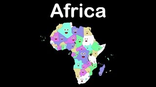 Africa GeographyAfrican Countries Song [upl. by Bresee34]