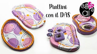 Come modellare e dipingere Piattini con il Das  Aesthetic trend TikTok e Pinterest  Air Dry Clay [upl. by Reinert]