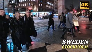 Sweden  Stockholm  Östermalm  Christmas lights 4K [upl. by Ferde818]