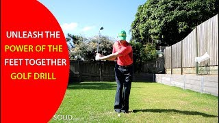 Feet Together Golf Drill Learn The 1 Most Powerful Drill In Golf [upl. by Chane]