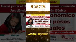 📌💰Becas para el Bienestar por Aprovechamiento Académico para Educación Básica [upl. by Novihs90]