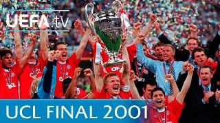 Bayern v Valencia 2001 UEFA Champions League final highlights [upl. by Refinnaj]