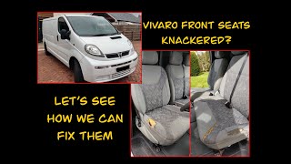 Vivaro project Pt7 Stripping down the front seats ready to repair [upl. by Zoeller736]