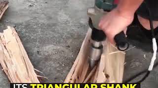 Wood Cone Drill Bit Split Drilling [upl. by Lister]