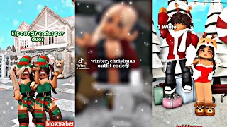 Aesthetic Christmas Outfits Codes for Bloxburg Tiktoks ♥️  Bloxburg Outfit Codes  Roblox [upl. by Amye]