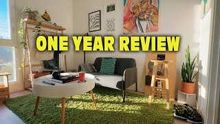 One Year Review of the IKEA GLOSTAD Loveseat [upl. by Arabelle]