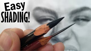 SHADING TRICKS for Better Drawing Realistic Pencil Skin Tone Portrait Tutorial [upl. by Cogan]