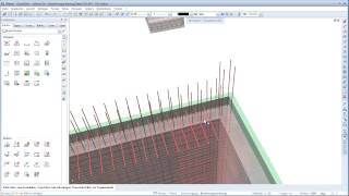 Allplan Quickstart DE  Lektion 9 Ingenieurbau Bewehrungsplanung  CAD Tutorials 06112013 [upl. by Sutniuq]