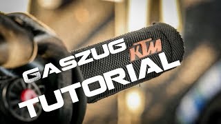 🔧 Gaszug tauschen 🔧 EXC 500 tutorial 🔧 Gasbowdenzug 🔧 [upl. by Ailugram]