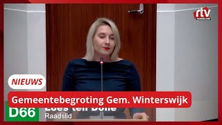 Gemeentebegrotingen gemeente Winterswijk  RTV Slingeland [upl. by Acinomal]