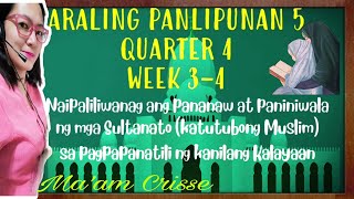 ARALING PANLIPUNAN 5 QUARTER 4 WEEK 34 MELC [upl. by Thomey]