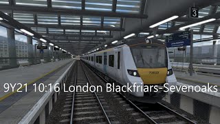 9Y21 1016 London BlackfriarsSevenoaks [upl. by Hildagarde230]