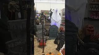 Spook Town 2022 Ghost Lady Over Tombstone Nora Gretz Halloween Animatronic [upl. by Deck]