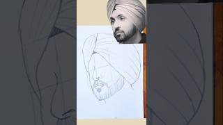 Diljit Dosanjh Drawing [upl. by Adlitam808]