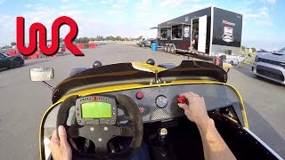 Caterham 7 620 R at M1 Concourse  POV Track Test [upl. by Wolford]