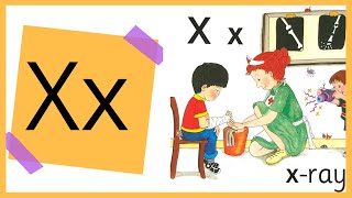 LEARN THE LETTER x SOUND WITH THE JOLLY PHONICS ACTION  Learn to read [upl. by Cusick]