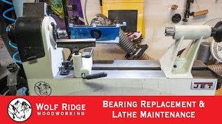 Woodturning Bearing Replacement amp Lathe Maintenance [upl. by Hsirrap999]