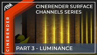 CineRender Surface Settings Series Part 3 Luminance Channel in ARCHICAD [upl. by Arabeila]