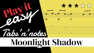 Moonlight Shadow  Mike Oldfield guitar tab amp notes [upl. by Ahsael]