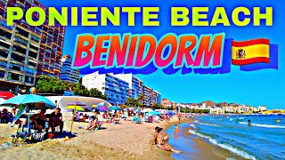 BENIDORM SPAIN Poniente Beach 4k Beach Walk 2022  Benidorm Beach Walk  4K City Life [upl. by Euqinobe777]