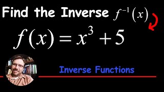 How to Find the Inverse of Function  Cubic Function Degree 3 [upl. by Aramot]