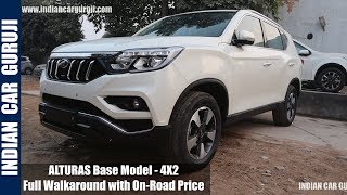 Mahindra Alturas G4 Base Model Review with PriceInterior and Features  Alturas G2 4x2 2WD [upl. by Eirot]