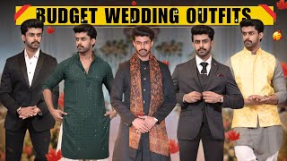 BUDGET WEDDING OUTFITS FOR INDIAN MEN  MENS INDIAN WEDDING OUTFIT FOR HALDI  SHAADI AND MORE [upl. by Dnomso807]