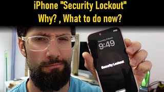 Iphone security lockout  explanation and how to fix it [upl. by Runkle]